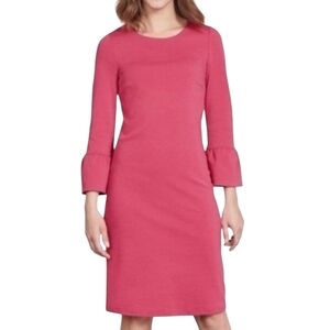 Boden Raspberry Pink Tulip Sleeves Shift Dress Size 4‎ Petite